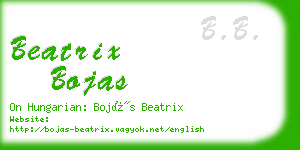 beatrix bojas business card